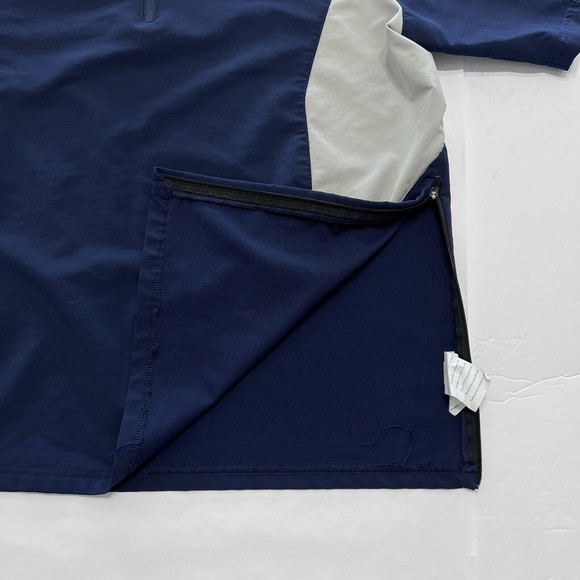 New Balance Short Sleeve Ace Baseball 1/4 Zip Top Jacket Men's Medium Blue - Picture 3 of 6